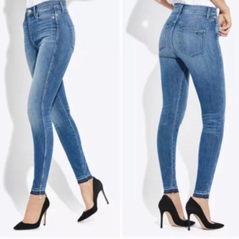 AYR The Riser Neon Jupiter High-Rise Skinny Jeans Size 26 Medium Blue